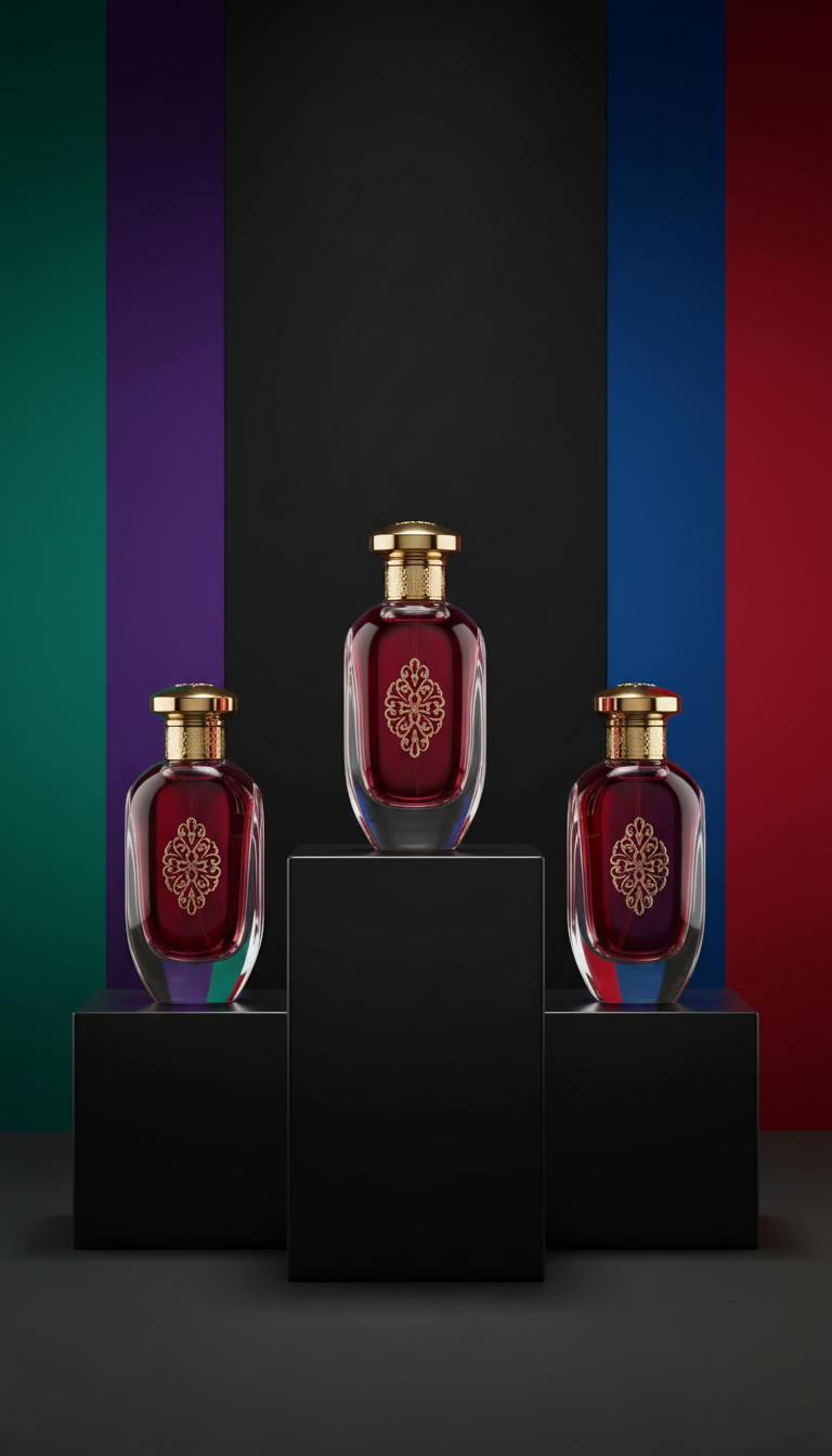 Crimson Orchid Extrait Gold-Foiled Bottle